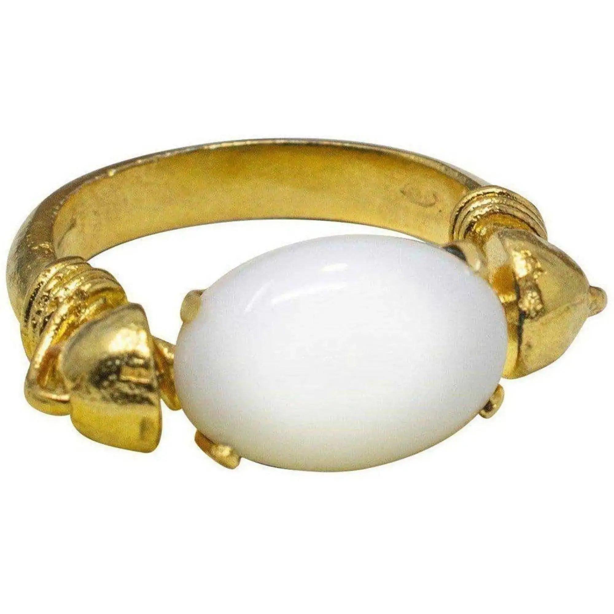 Natural Stone Rings - Sterling Silver 925 18K Gold Plated
