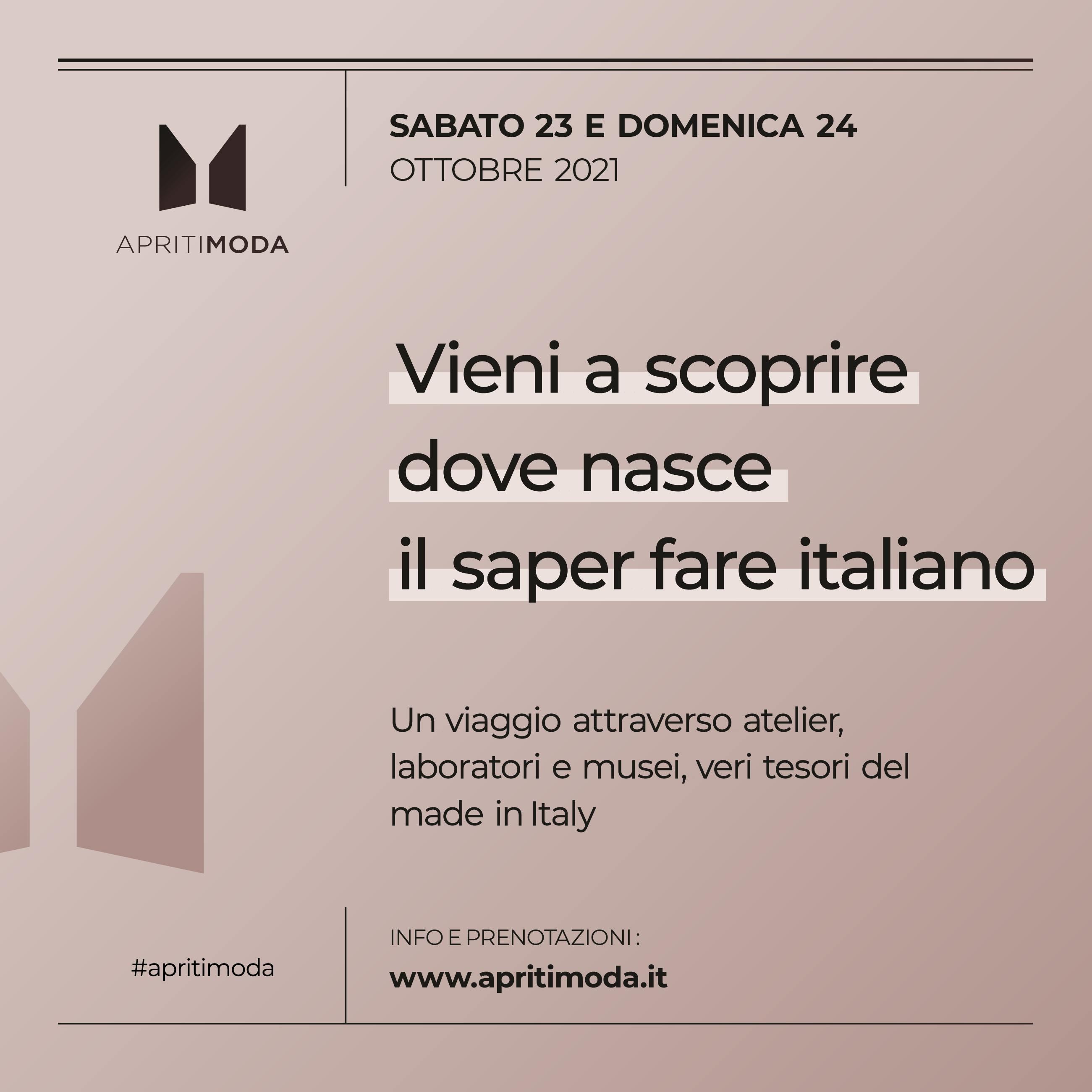 APRITIMODA: The pleasure of discovery - Fondazione Lisio